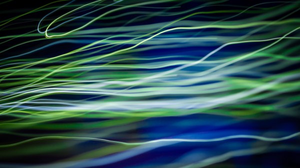 Glow Lines Wavy Wallpaper