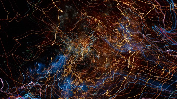 Glow Long Exposure Multicolored Wallpaper