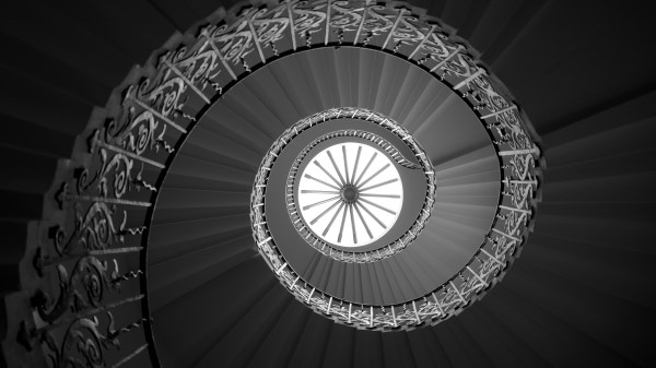 Ladder Spiral Bottom View Wallpaper