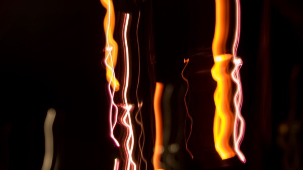 Lines Glow Long Exposure Wallpaper