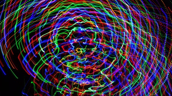 Multicolored Long Exposure Light Movement wallpaper