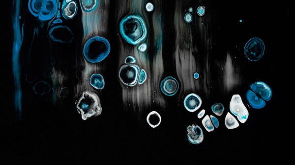 Paint Circles Dark Wallpaper