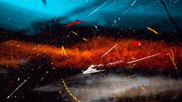 Paint Splashes Glass Wallpaper