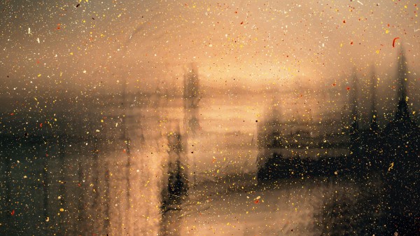 Paint Spray Glass Wallpaper