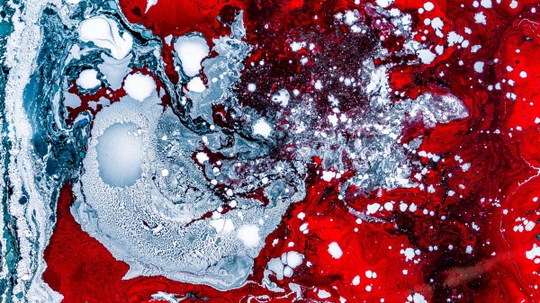 Paint Stains Abstraction Image Wallpaper