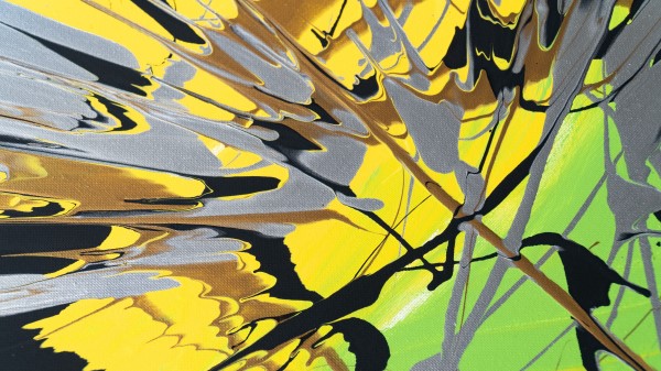 Paint Stains Canvas Wallpaper