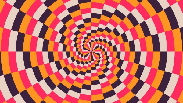 Spiral Multicolored Optical Illusion Wallpaper