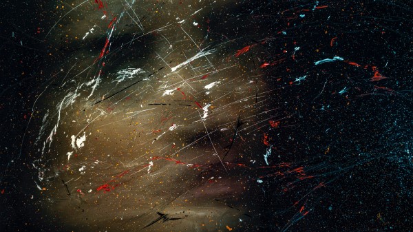 Splatter Blurred Silhouette Wallpaper