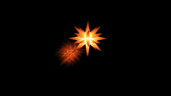 Star Shape Light Dark Background Wallpaper