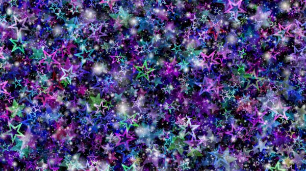 Stars Colorful Glare wallpaper