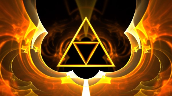 Triangle Symbol Glow wallpaper