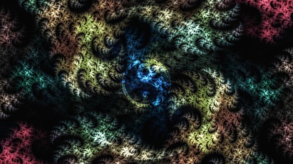 Yin Yang Sign Pattern Wallpaper