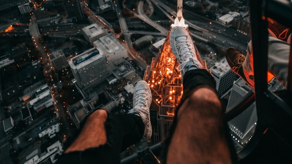 Legs City Aerial View wallpaper