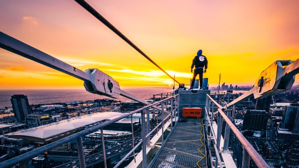 Man Height Skyscraper Wallpaper