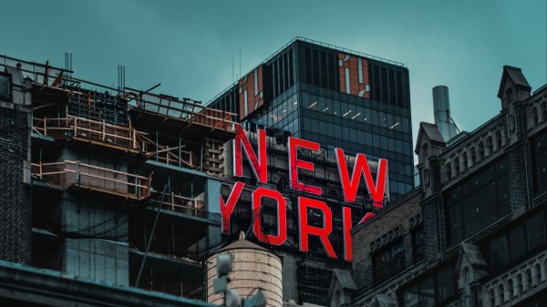 New York Sign Building wallpaper