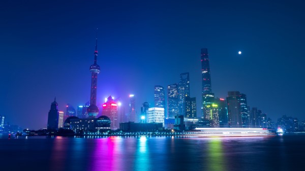 Night City Buildings Architecture Pic Wallpaper