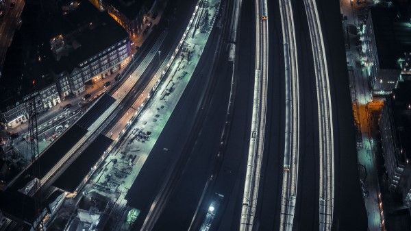 Night City Route Markings Wallpaper