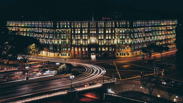 Singapore Building Night City wallpaper