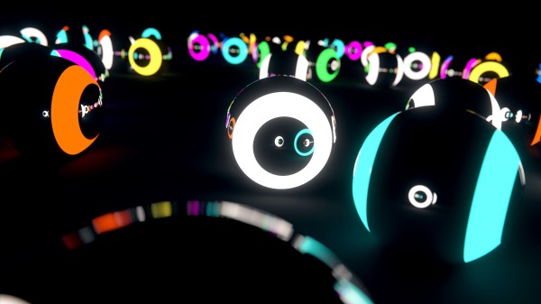 Ball Glow Multicolored Wallpaper