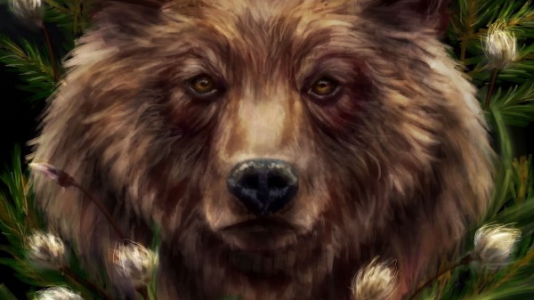 Bear Horns Predator Wallpaper