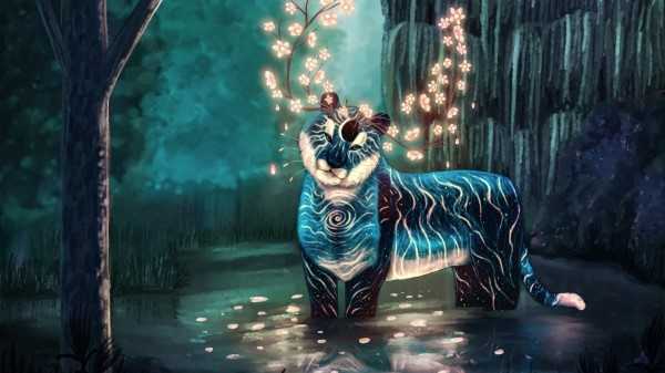 Creature Tiger Horns Wallpaper