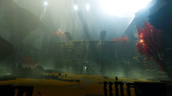 Fantasy Building Fog wallpaper