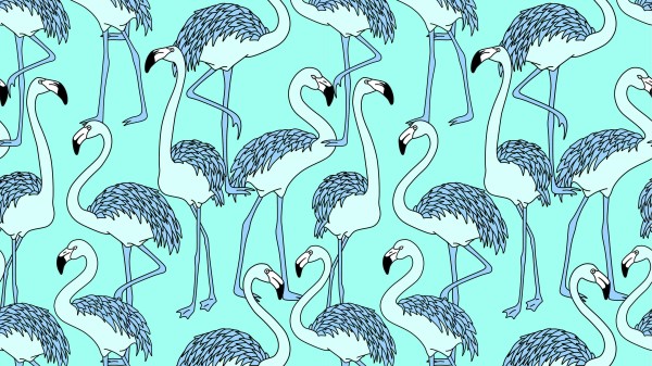 Flamingos Art Patterns Wallpaper