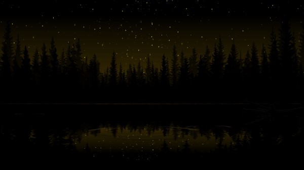 Forest Dark Art wallpaper