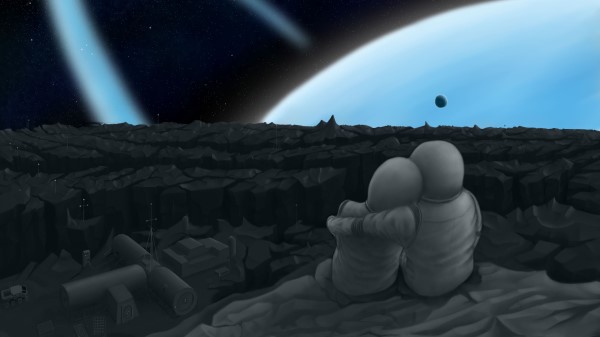 Hugs Couple Art Wallpaper