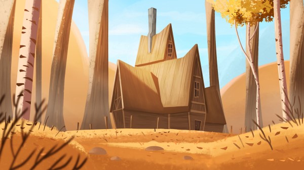 Hut Forest Wooden Wallpaper