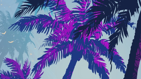 Palm Trees Trees Art Wallpaper