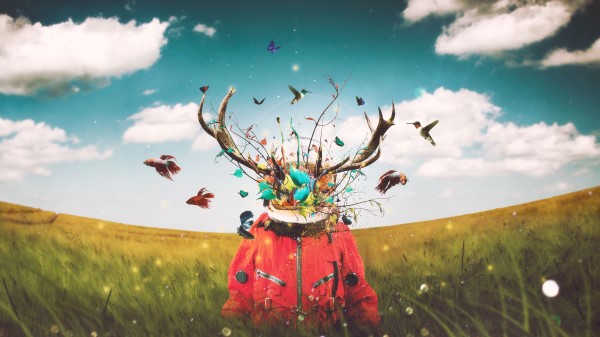 Surrealism Astronaut Art Wallpaper