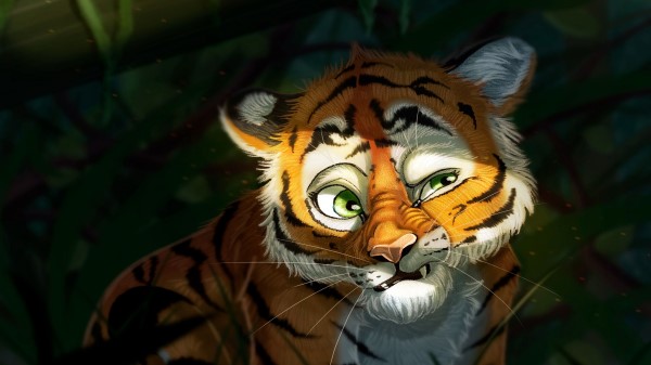 Tiger Cub Art Emotions Wallpaper