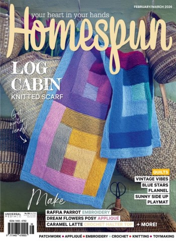 Australian Homespun - February-March 2026 cover