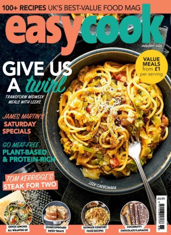 BBC Easy Cook UK - January 2026 cover