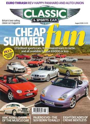 Classic & Sports Car UK - August 2026 cover