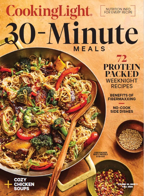 Cooking Light - Vol 39, Issue 3, 30-minute Meals, Fall 2026 Magazine