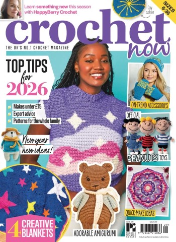 Front cover of Crochet Now - January 2026 magazine issue