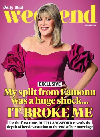 Front cover of Daily Mail Weekend Magazine - 21 February 2026 magazine issue