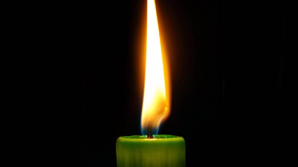 Candle Fire Black Background Wax Wallpaper