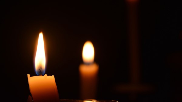 Candle Wick Fire Dark Wallpaper