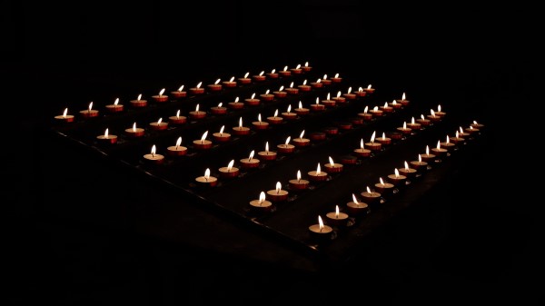 Candles Fire Flame Dark Wallpaper