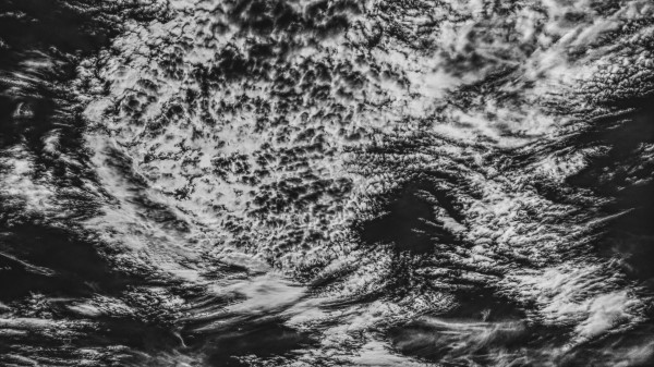 Clouds Porous Bw Wallpaper