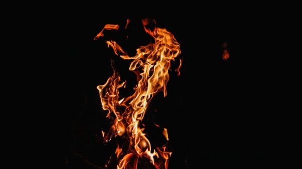 Fire Flame Dark Picture wallpaper