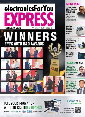 Electronics For You Express - February 2026 cover