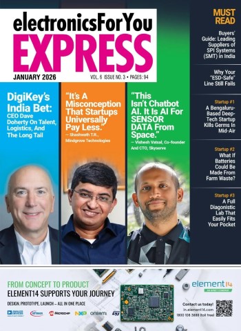 Electronics For You Express - January 2026 cover