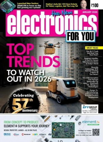 Electronics For You - January 2026 cover