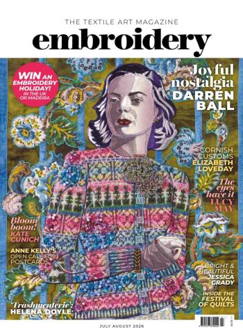 Embroidery Magazine - July-August 2026 cover