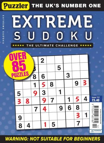 Extreme Sudoku - Issue 112 2026 cover