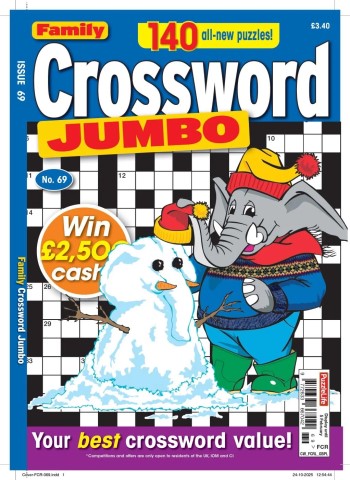Family Crossword Jumbo - January 2026 cover